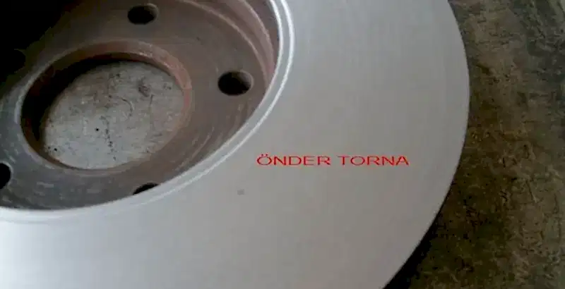 Önder Torna Makina disk taşlama işlemi